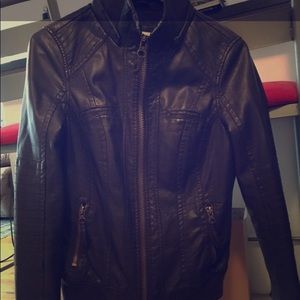 Moto Faux Leather Jacket